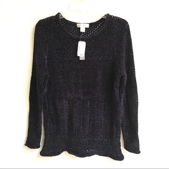 Christopher & Banks crew neck knit sweater S - Picture 1 of 10